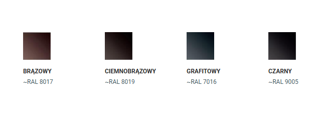 Dostępne kolory Proaqua